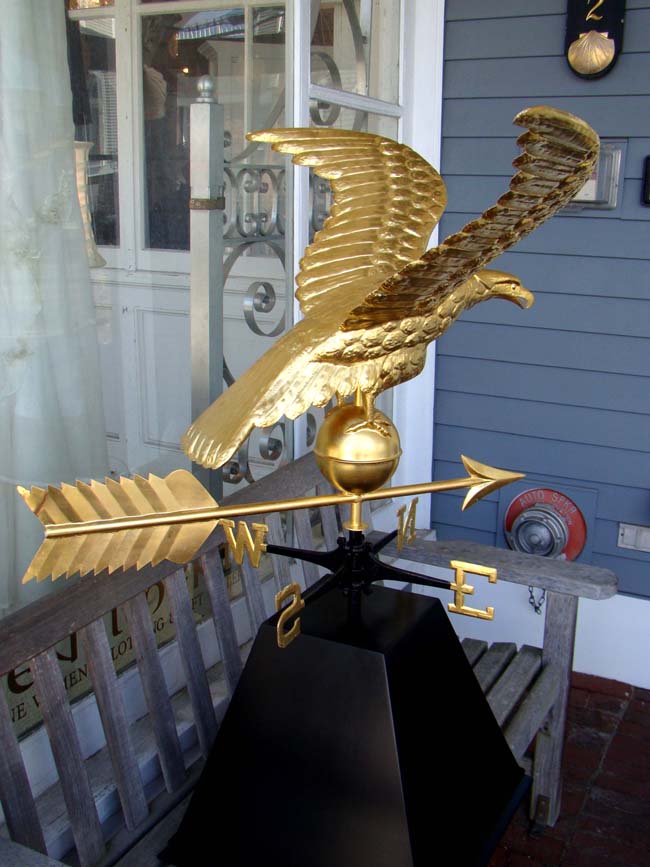 A Patriotic American Eagle Weathervane with custom made base     — image 2
